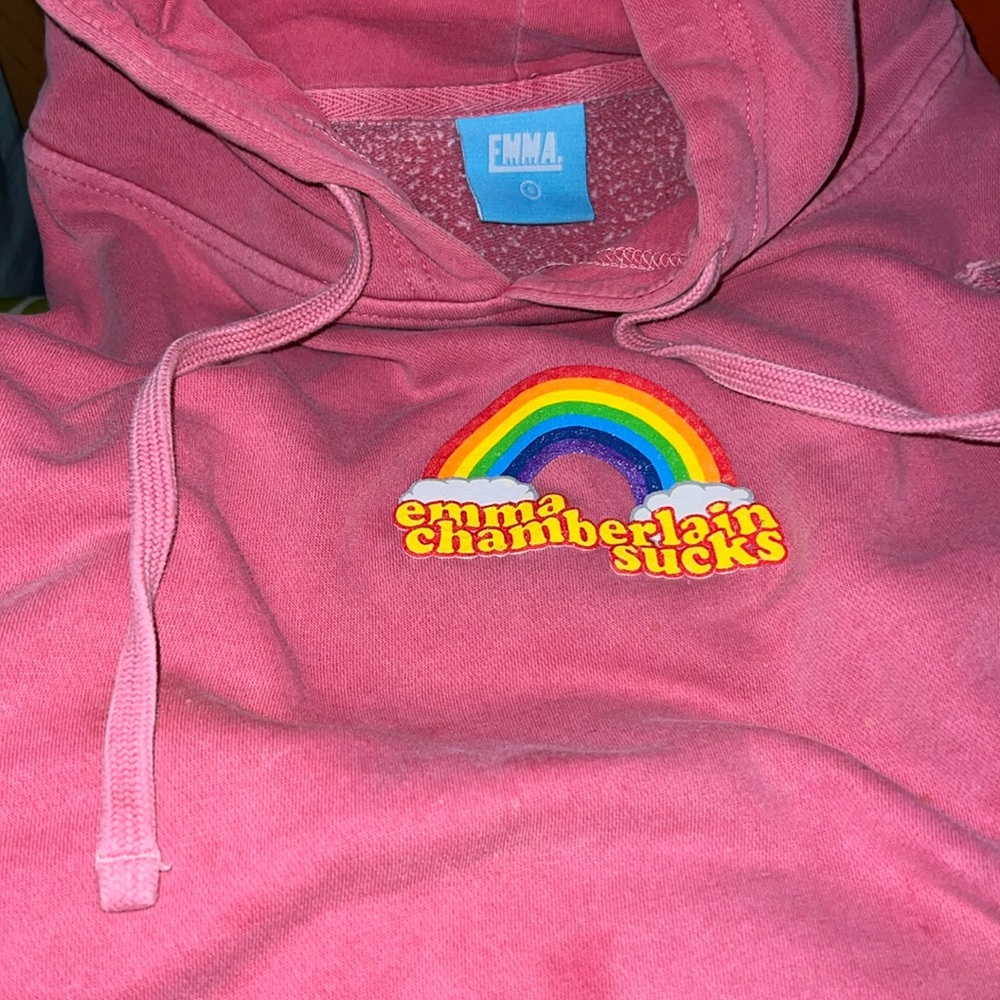 pink emma chamberlain merchandise size small
